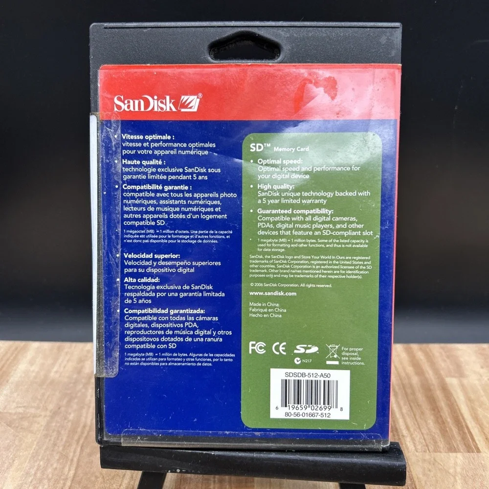 Sandisk 512mb type